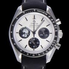 레플리카 [오메가] 남성용 스피더마스터 기념시리즈 실버 스누피 어워드 수동기계식 42mm 가죽줄 화이트다이얼   omg97341  