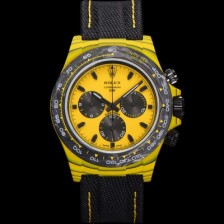 레플리카 [로렉스] 남성용 데이토나 DIW 포지드카본 커스텀 40미리 크로노그래프 오토매틱 Cal.4130 무브먼트 옐로우 다이얼 ROL79835  