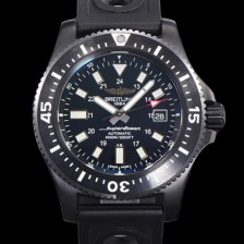 레플리카 [브라이틀링] 남성용 슈퍼오션 스페셜 오토매틱 ETA2824-2 44mm PVD 코팅 케이스 러버우레탄 블랙다이얼 bre4260  