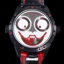 레플리카 [콘스탄틴 차이킨] 남성용 조커 오토매틱 NH35타입 42mm 가죽줄 블랙 다이얼 kon85291  