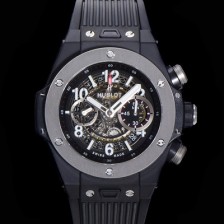 레플리카 [휴블렛] 남성용 빅뱅 유니코 45mm 오토매틱 HUB1280 타입 PVD재잴 러버줄 스켈래톤 다이얼  hub5991  