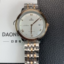 레플리카 [오메가] 남성용 드빌 스몰 434.20.41.20.02.001 세컨즈 마스터 크로노미터 18K 로즈골드 41mm 오토매틱 Cal.8802 타입 실버 다이얼 omg0215  