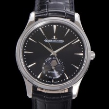 레플리카 [예거 르꿀르뜨] 남성용 마스터 울트라 씬 문페이즈 오토매틱 925타입 39mm 가죽줄 블랙다이얼 jag1129  