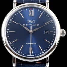 레플리카 [아이더블유씨] 남성용 포르토피노 IW356512 오토매틱 센트럴 해킹 세컨즈 블루 다이얼 오토매틱 무브먼트 IWC0134  