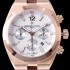 레플리카 [바쉐론콘스탄틴] 남성용 오버시즈 49150000R-9454 컬럼 휠 크로노그래프 18k 로즈골드 케이스 실버 텍스쳐 다이얼 오토매틱 무브먼트 VAC0200  