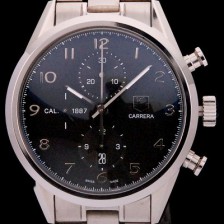 레플리카 [태그호이어] 남성용 까레라 칼리버 1887 크로노그래프 블랙 다이얼 7750 오토매틱 TAG4202  