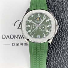 레플리카 [파텝필립] 남성용 아쿠아넛 5261R 루스 연간 캘린더 문페이즈 39.9mm 오토매틱 Cal.324 S C 타입 그린 다이얼 pat2269  