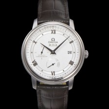 레플리카 [오메가] 남성용 드빌 424.13.40.21.02.004 프레스티지 코-액시얼 39.5mm 오토매틱 Cal.2627 타입 빈티지 실버 실크 다이얼 omg0166  