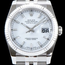 레플리카 [로렉스] 남성용 데이져스트 116200-63600 업그레이드 VIP 타입!! 심플한 디자인 인기베스트 화이트 다이얼 스틱 야광 인덱스 스틸 브레이슬릿 ROL0301  