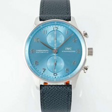 레플리카 [아이더블유씨] 남성용 신상품 포르투기즈 IW371626 크로노그래프 41mm 오토매틱 Cal.69355 타입 아이스 블루 다이얼 iwc4116  