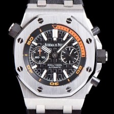 레플리카 [오데마피게] 남성용 로얄오크 오프쇼어 다이버 26703ST.OO.A027CA.01 1:1 베스트 에디션 크로노그래프 블랙 러버 스트랩 오토매틱 무브먼트 AUD0220  