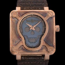 레플리카 [벨앤로즈] 남성용시계 리얼 브론즈 한정판 에디션 UP !! BR 01-92 오토매틱 브론즈 소재 46mm 가죽줄 블루다이얼 bel9840  