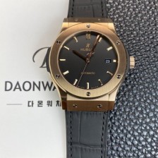 레플리카 [휴블렛] 남성용 클래식 퓨전 18K 로즈골드 42mm 오토매틱 2892타입 블랙 다이얼 hub2147  