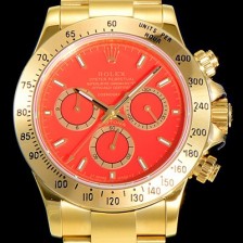 레플리카 [로렉스]남성용 데이토나 오이스터 40mm 4130타입 무브튜닝 올금/통금 옐루골드 레드다이얼 ROL49358  