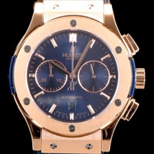 레플리카 [휴블렛] 남성용 클레식 퓨전 521.OX.2610.LR 18K 로즈골드 케이스 크로노그래프 블루 다이얼 오토매틱 무브먼트 HUB4202  