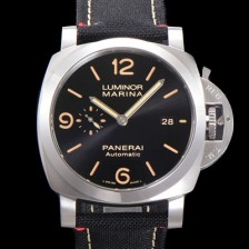 레플리카 [파네라이] 남성용 루미노르 마리나 PAM01025 오토매틱 Cal. P9010 타입 44mm 나토천 블랙다이얼 pan9442  
