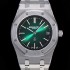 레플리카 [오데마피게] 남성용 로얄오크 점보 엑트라-씬 오토매틱 Cal.2121 타입 39mm 메탈줄 그린다이얼 aud12679  