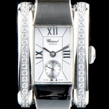 레플리카 [쇼파드] 여성용 라 스트라다 스위스 쿼츠 화이트 쥬얼리 베젤 실버다이얼 CHO0410  