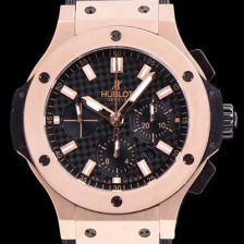 레플리카 [휴블렛] 남성용 빅뱅 최고급형! 301.PM.1780.RX 에볼루션 18k로즈골드 크로노그래프 블랙 카본 다이얼 신형 ETA 7750오토매틱 무브먼트 HUB0405  