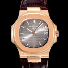 레플리카 [파텍필립] 남성용 노틸러스 5711/1R-001 암스테르담 빈티지 18k로즈골드 Cal.324 S C타입무브 오토매틱 40미리 가죽스트랩/줄 브라운다이얼 PAT75385  