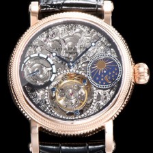 레플리카 [파텍필립] 남성용 그렌드 컴플리케이션 18k 로즈골드 문페이즈 세귤 리얼 투어빌론 최상급 쥬얼 다이아몬드 베젤 스켈레톤 다이얼 PAT0401  
