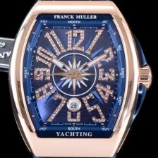 레플리카 [프랭크 뮬러] 남성용 마스터 컴플리케이션 V45 SC DT YACHTING 5N 뱅가드 요팅!! 고급스러운 18K로즈골드 케이스 블루 다이얼 스위스 ETA 2824-A2오토매틱 FRA0450  