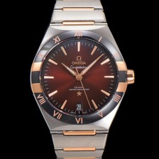 레플리카 [오메가] 남성용 1:1수제공정! 131.23.41.21.11.001 무브UP 컨스틸레이션 코-엑시얼 마스터 오토매틱 Cal.8900타입 41mm 18K 로즈골드 메탈줄 진 브라운 다이얼 omg20185  