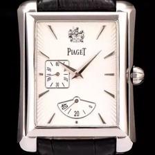 레플리카 [피아제] 남성용 엠페라도 화이트 골드 33mm 시리즈 화이트다이얼 PIA4210  