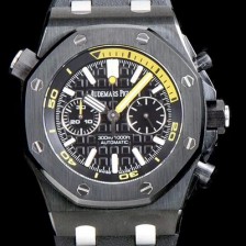 레플리카 [오데마피게] 남성용 로얄오크 오프쇼어 다이버 26703ST.OO.A027CA.01 1:1 베스트 에디션 크로노그래프 블랙 러버 스트랩 오토매틱 무브먼트 AUD0220  