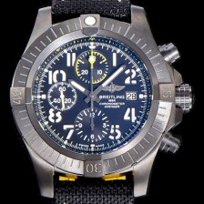 레플리카 [브라이틀링]남성용  어벤져 크로노그래프 45미리 나이트미션 DLC코팅 티타늄 오토매틱 블백다이얼  BRE81632  