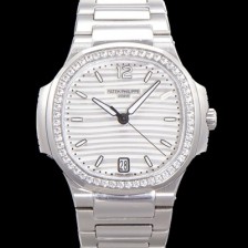 레플리카 [파텍필립] 여성용 노틸러스 7118/1200A-010 레이디스 오토매틱 Cal.324 S C타입 35.2mm 다이아셋팅 메탈줄 실버다이얼  pat0922  