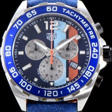 레플리카 [태그호이어] 남성용 포뮬러F1 CAZ101N.FC8243 걸프 스트라이프로 장식된 블루 다이얼 크로노그래프 일본 수입산 크로노그래프기능 쿼츠 무브먼트 TAG0103  