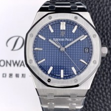 레플리카 [오데마피게] 로얄오크 하이엔드 15500ST.OO.1220ST.01 최신형 Cal.4302 셀프와인딩 무브먼트 41MM 그랜드 파피스리 패턴 블루 다이얼 AUD37874  