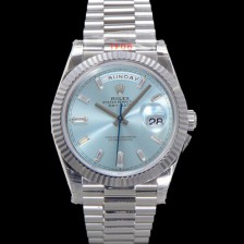 레플리카 [로렉스] 남성용 New 데이데이트 m228236-0006 무게187g 40mm 오토매틱 Cal.2836-2 타입 아이스 블루 다이얼 rol5391  