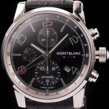 레플리카 [몽블랑] 남성용 타임워커 크로노 SS 블랙 다이얼 43mm MON4230  