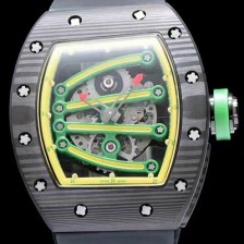 레플리카 [리차드밀레] 남성용 RM59-01 스켈레톤 그린옐로 다이얼 오토매틱 무브먼트 RIC4233  