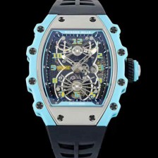 레플리카 [리차드밀레] 남성용 RM21-02 투어빌론 포지드 카본 51mm 투르비용 무브먼트 스켈레톤 다이얼 ric0303  