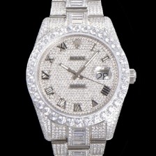 레플리카 [로렉스] 남성용 수제공정형 다이아 튜닝 데이져스트 오토매틱 ETA 2824-2 41mm 보석다이얼 rol02639  