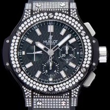 레플리카 [휴블렛] 남성용 빅뱅 하이퀄리티 볼루션 블랙 다이얼 오토매틱 무브먼트 HUB0433  