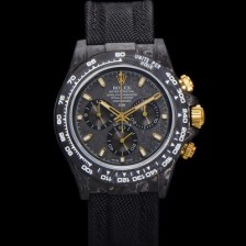 레플리카 [로렉스]남성용 데이토나 DIW 포지드카본 커스텀 40미리 크로노그래프 오토매틱 Cal.4130 무브먼트 블랙다이얼 ROL74772  