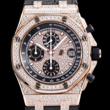 레플리카 [오데마피게] 남성용 로얄오크 오프쇼어 26067OR.ZZ.D002CR.01 크로노그래프 럭셔리다이아 풀페이버 18K로즈골드 다이얼 오토매틱 무브먼트 AUD0405  