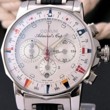 레플리카 [코럼] 남성용 애드머를스 컵 크로노 화이트다이얼 COR014  