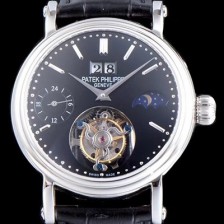 레플리카 [파텍필립] 남성용 그렌드 컴플리케이션 투어빌론 무브먼트 문페이즈 블랙 다이얼 PAT0100  