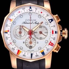 레플리카 [코럼] 남성용 애드머를스 컵 크로노 화이트다이얼 COR040  
