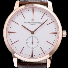 레플리카 [바쉐론콘스탄틴] 남성용 패트리모니 서브 세컨즈 로즈골드 화이트 다이얼 오토매틱 무브먼트 VAC0401  