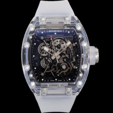 레플리카 [리차드밀러] 남성용 RM055 수동/기계식 무브먼트 50mm 우레탄줄 스캘래톤 블랙 다이얼 ric0227  