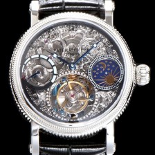 레플리카 [파텍필립] 남성용 그렌드 컴플리케이션 문페이즈 세귤 리얼 투어빌론 최상급 쥬얼 다이아몬드 베젤 스켈레톤 다이얼 PAT0400  