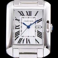 레플리카 [까르띠에] 남성용 탱크 화이트 다이얼 쿼츠 무브먼트 CAR0010  