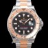 레플리카 [로렉스] 남성용 2022신형! 요트마스터 로즈골드 m126622 투톤콤비 40미리 Cal.3235 오토매틱 무브먼트 블랙 다이얼 ROL35156  