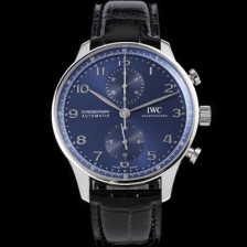 레플리카 [아이더블유씨] 남성용 신상품 / 포르투기즈 IW371606 크로노그래프 오토매틱 Cal.69355 타입 41미리 가죽줄 블루 다이얼 iwc4091  